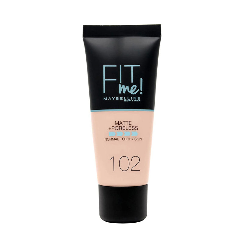 Maybelline Fit Me Matte + Poreless Foundation 102 Fair Porcelain 30Ml