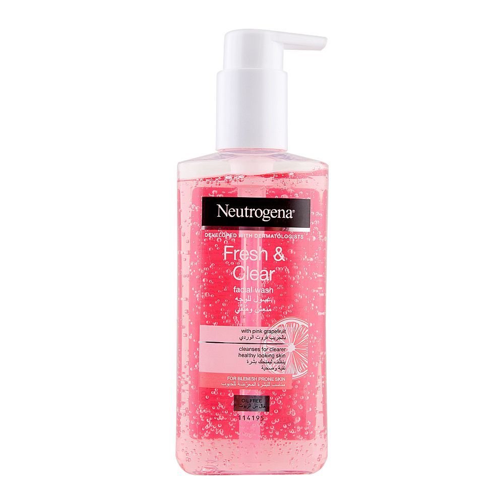 Neutrogena Fresh & Clear Facial Wash With Pink Grapefruit  200Ml