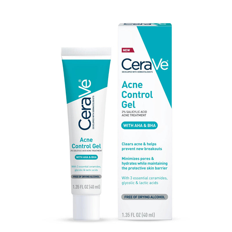Cerave Acne Control Gel 2% Salicylic Acid Acne Treatment 40Ml
