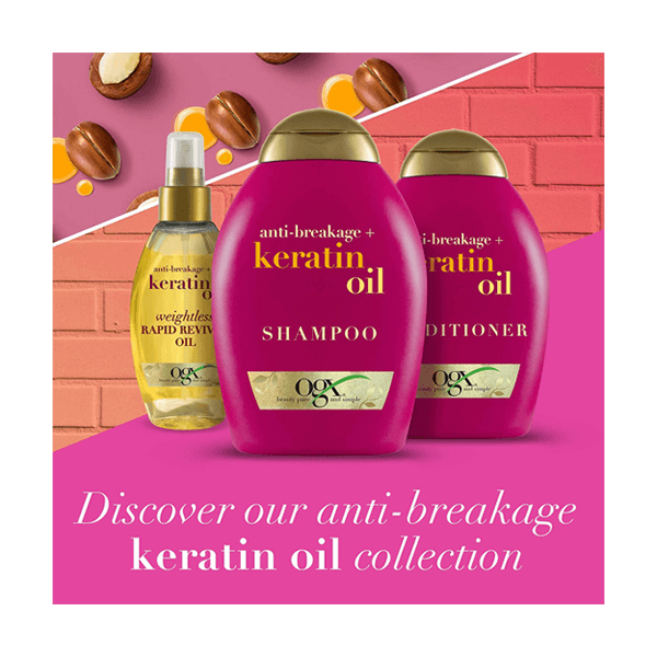 Ogx Ever Straightening Plus Brazilian Keratin Smooth Shamoo 385Ml