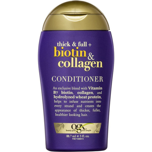OGX Thick & Full + Biotin & Collagen Conditioner (88,7 Ml) – Volumenspender Für Volleres Haar, Sulfatfrei (2er-Pack)