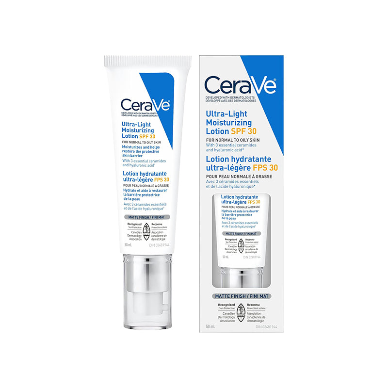 Cerave Ultra Light Moisturizing Lotion With Sunscreen Spf 30 For Normal To Oily Skin 50Ml