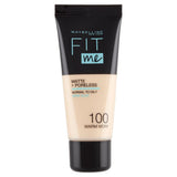 Maybelline Fit Me Matte Poreless Foundation Normal To Oily 100 Warm Ivory 30Ml