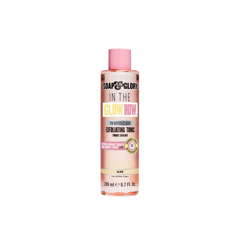Soap & Glory In The Glow How 5% Glycolic Acid Exfoliating Tonic For All Skin Types 200Ml