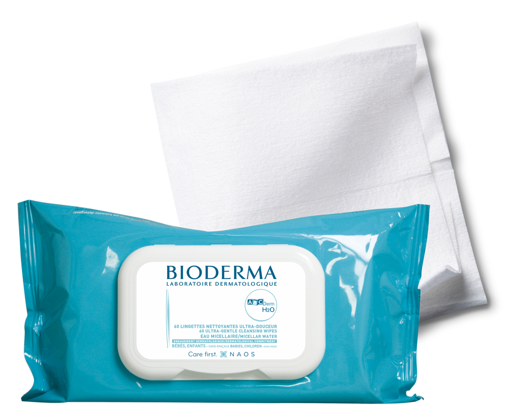 Bioderma Lingette 60 Wipes ABC Derm H2O Brands Ville Online