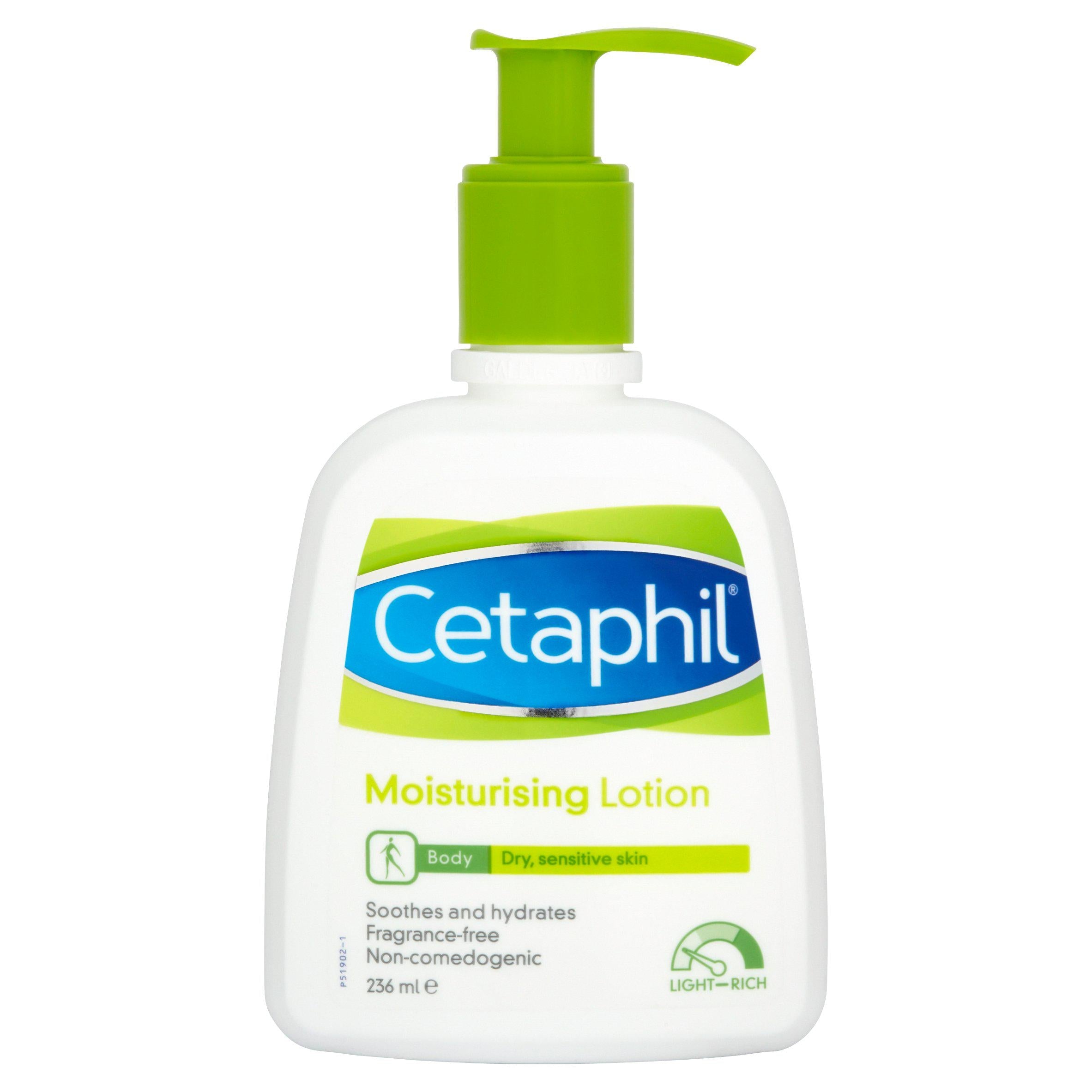 Cetaphil Moisturising Lotion Soothes And Hydrates Fragrance Free Non Comedogenic 236Ml