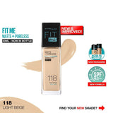 Maybelline Fit Me Matte Poreless Foundation Normal To Oily 118 30Ml